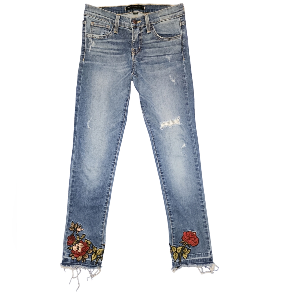 Flying Monkey Platinum - Embroidered Distressed J… - image 1